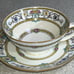 G676~ 2 Minton Grasmere FOOTED CUPS & SAUCERS Mustard Trim Pink & Yellow Flowers