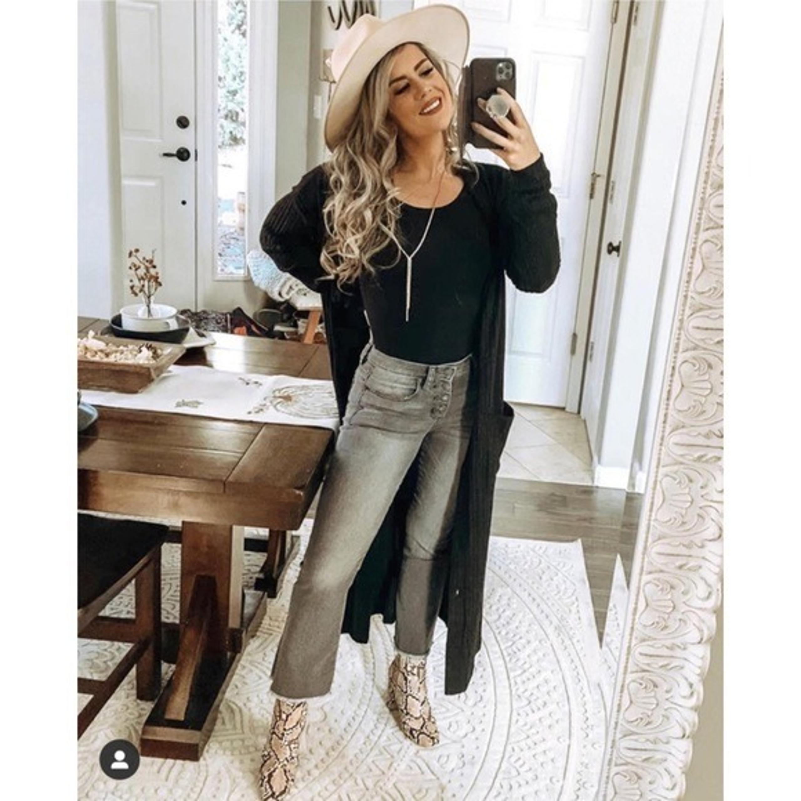 Miss Me gray midrise bootcut crop Jeans