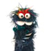 Blue shaggy Fuzz-Pro, professional Monster Hand Puppet
