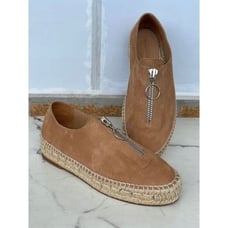 Alexander Wang Tan Devon Suede Espadrille Flats 37