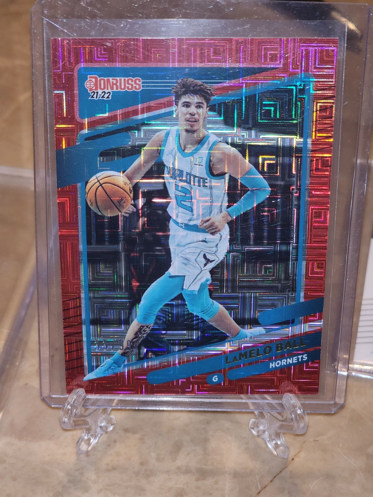 2021-22 Panini Donruss Lamelo Ball Choice Red Mojo /99