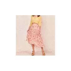 LoveShakeFancy Adonis Floral Tiered Modest Skirt Size 6
