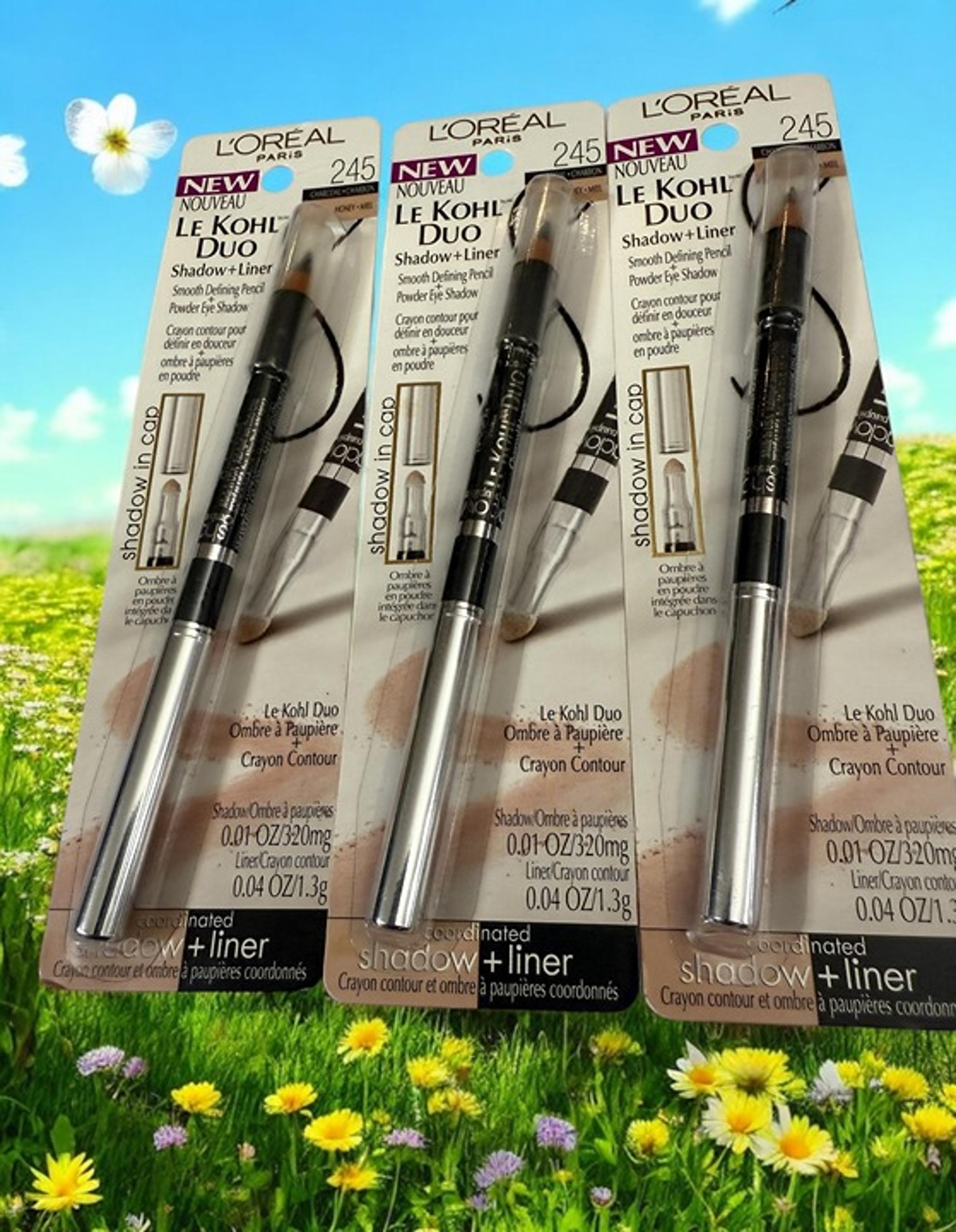 3 X L' OREAL Le Kohl Duo Shadow + Liner 245 New in Package - L'Oreal