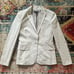 Theory career office blazer women’s size 4 light grey with accents of white