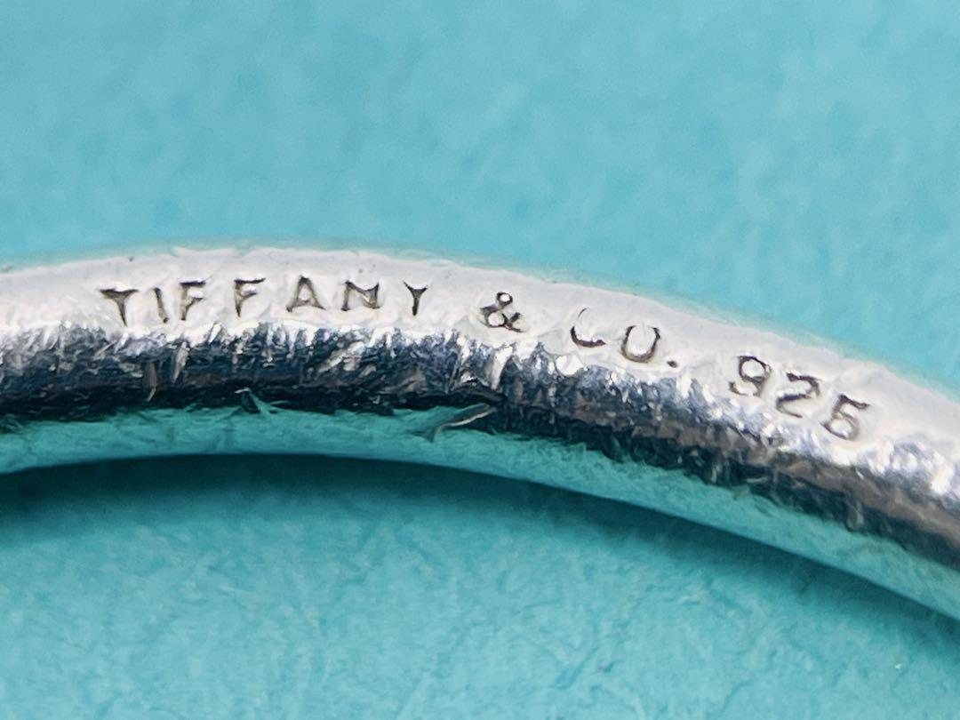 c692 Rare Tiffany Round Tag Large Keyring 925 Charm