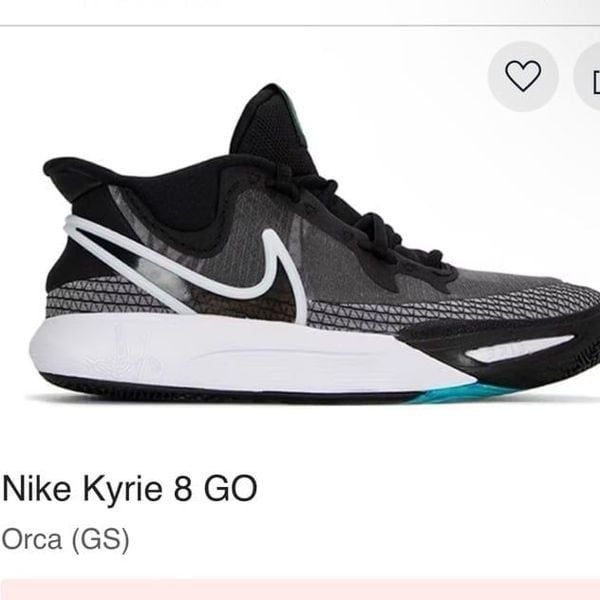 NIKE | NEW Kyrie 8 GO Orca GS Basketball Shoes Sneakers Youth Size 4 (Women 5.5)