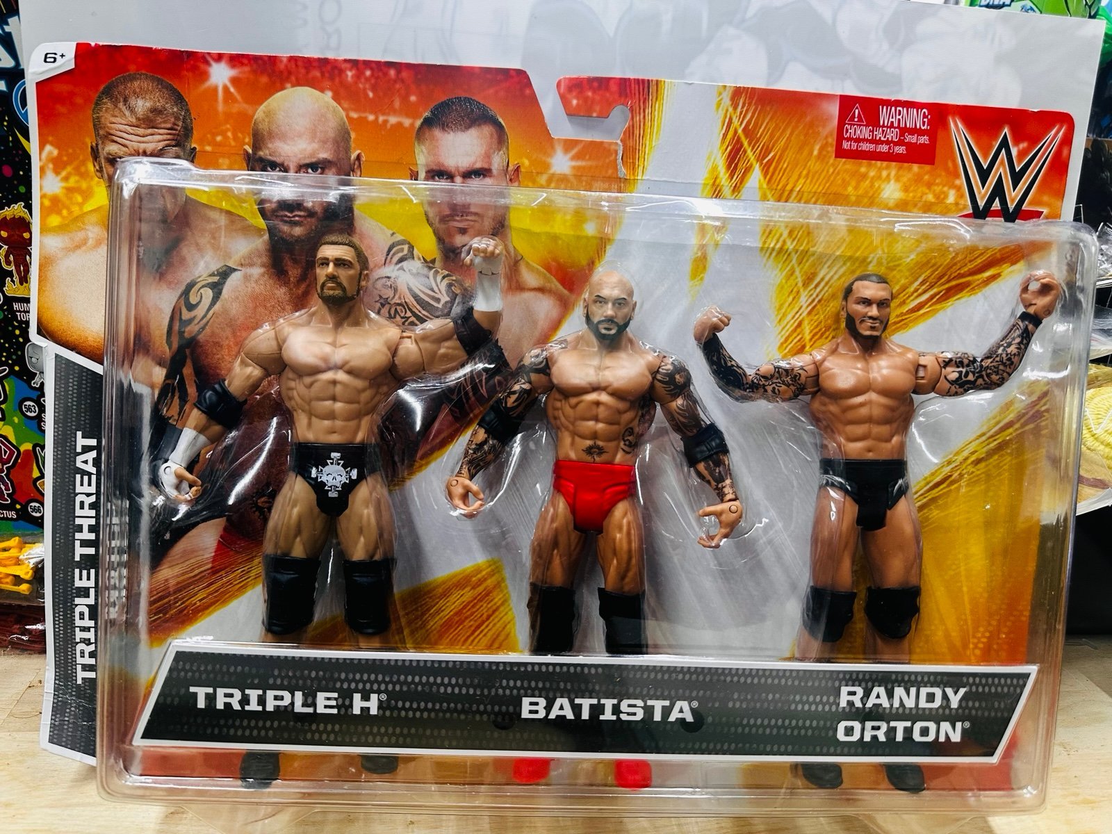 WWE EVOLUTION 2015 TRIPLE PACK ACTION FIGURES BRAND NEW