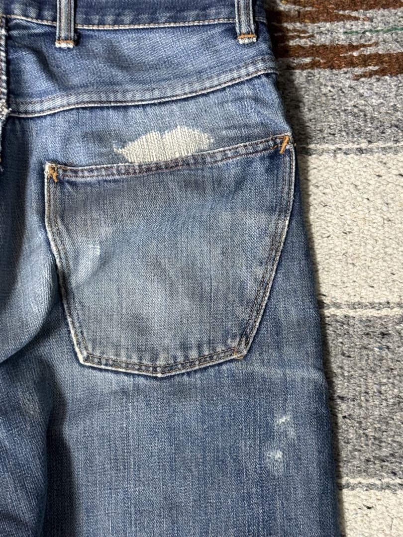 Vintage Montgomery Wards 101 Selvedge Denim Jeans Distressed