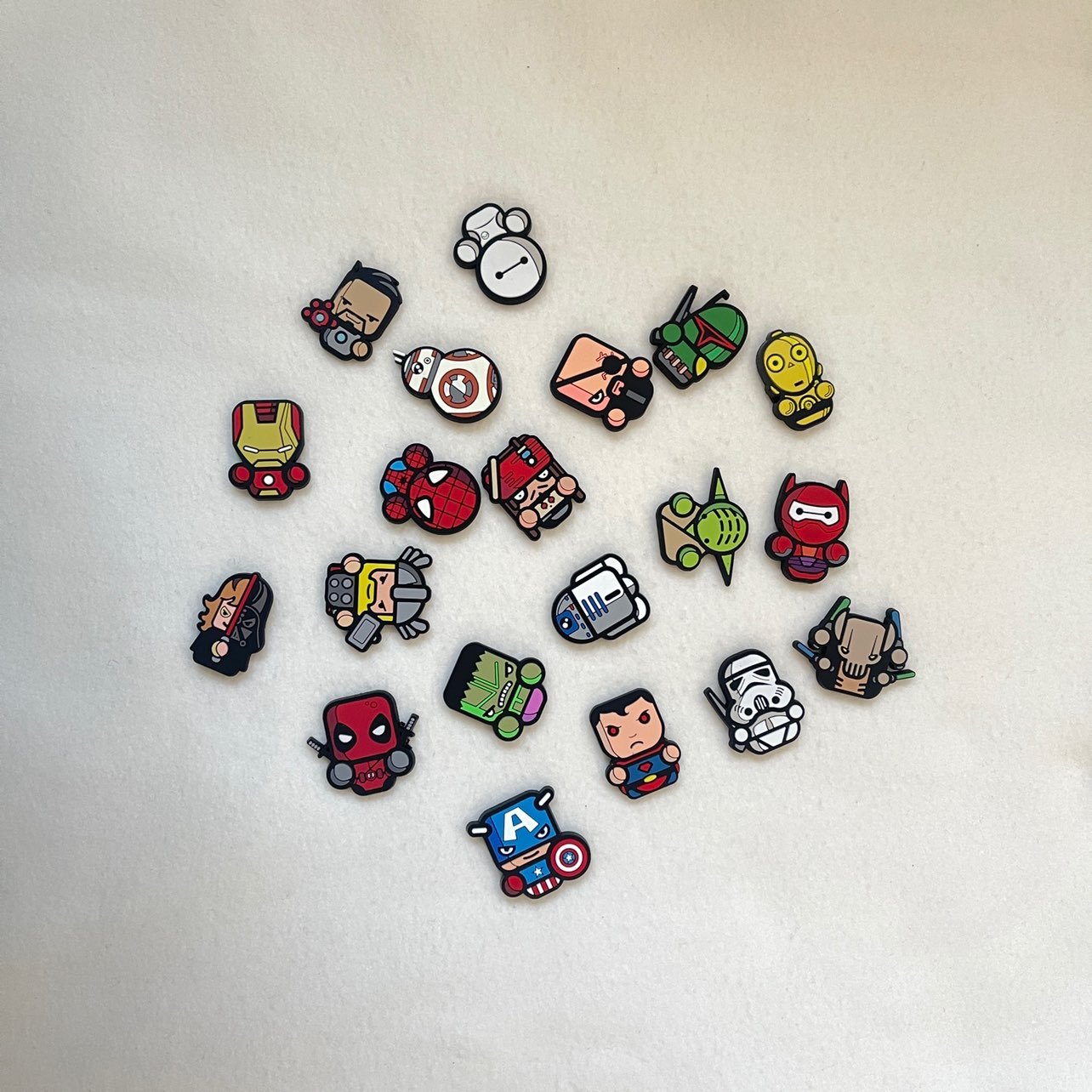Super Hero Fridge Magnets 20 Pieces