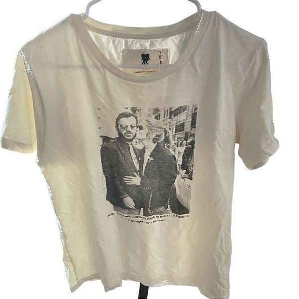 BARILLARI'S STORY Ringo Star Barbara Bach T-Shirt short Sleeve Made Italy RARE M