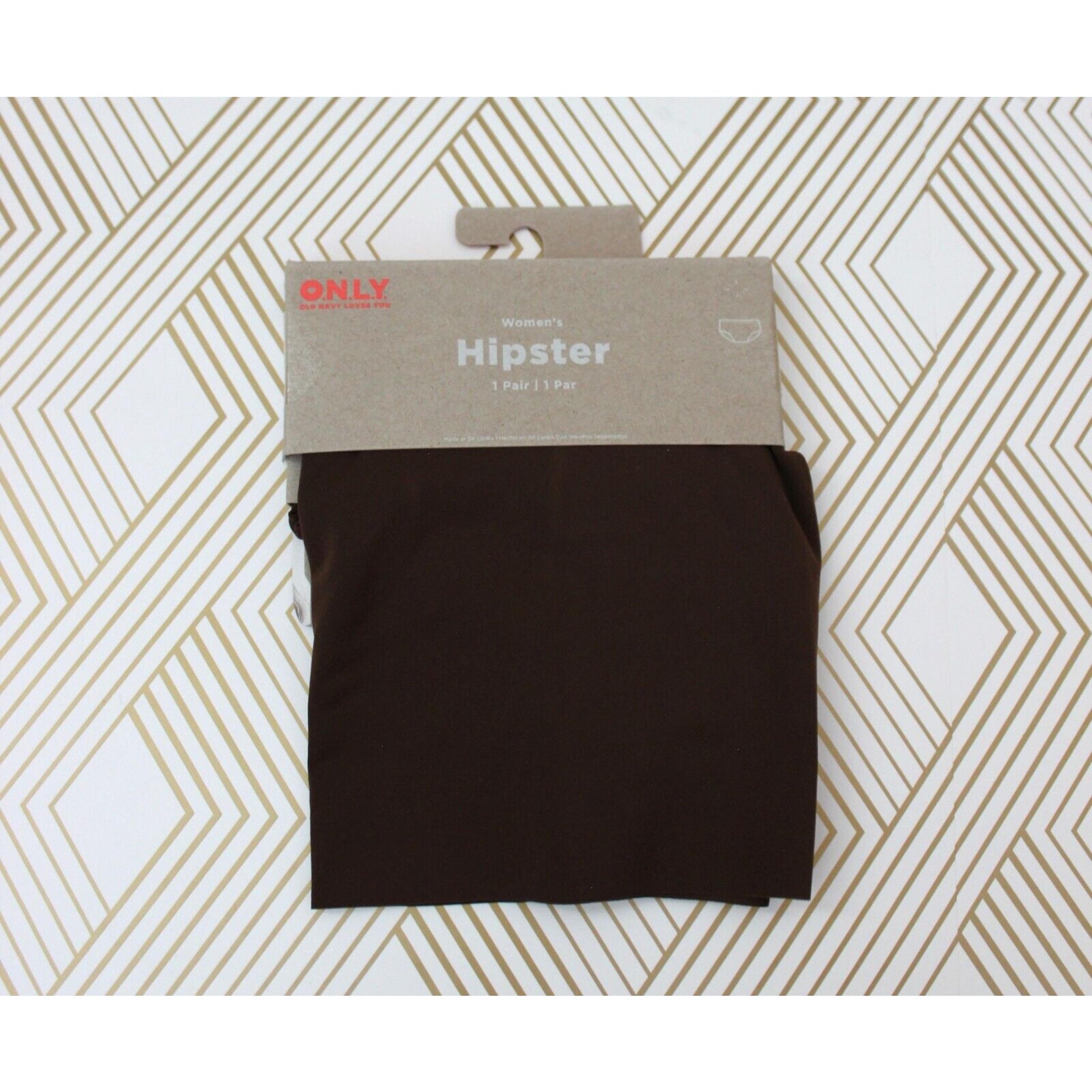 Old Navy Womens High-Waisted No-Show Brief Underwear Brown Size XL NWT