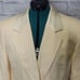 CHRISTIAN Dior Vintage Womens Cream Textured 2 piece skirt suit set office Sz 8