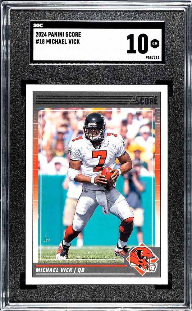 2024 Panini Score Michael Vick #18 SGC 10