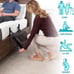 26” to 42” Stander EZ Adjust Bed Rail w/ Swing-Down Safety Guard Railing & Pouch
