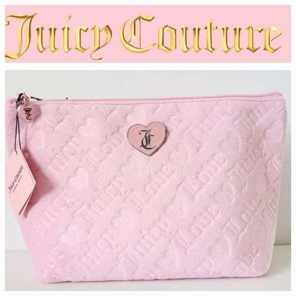 Juicy Couture Love Juicy Velour Cosmetic Pouch