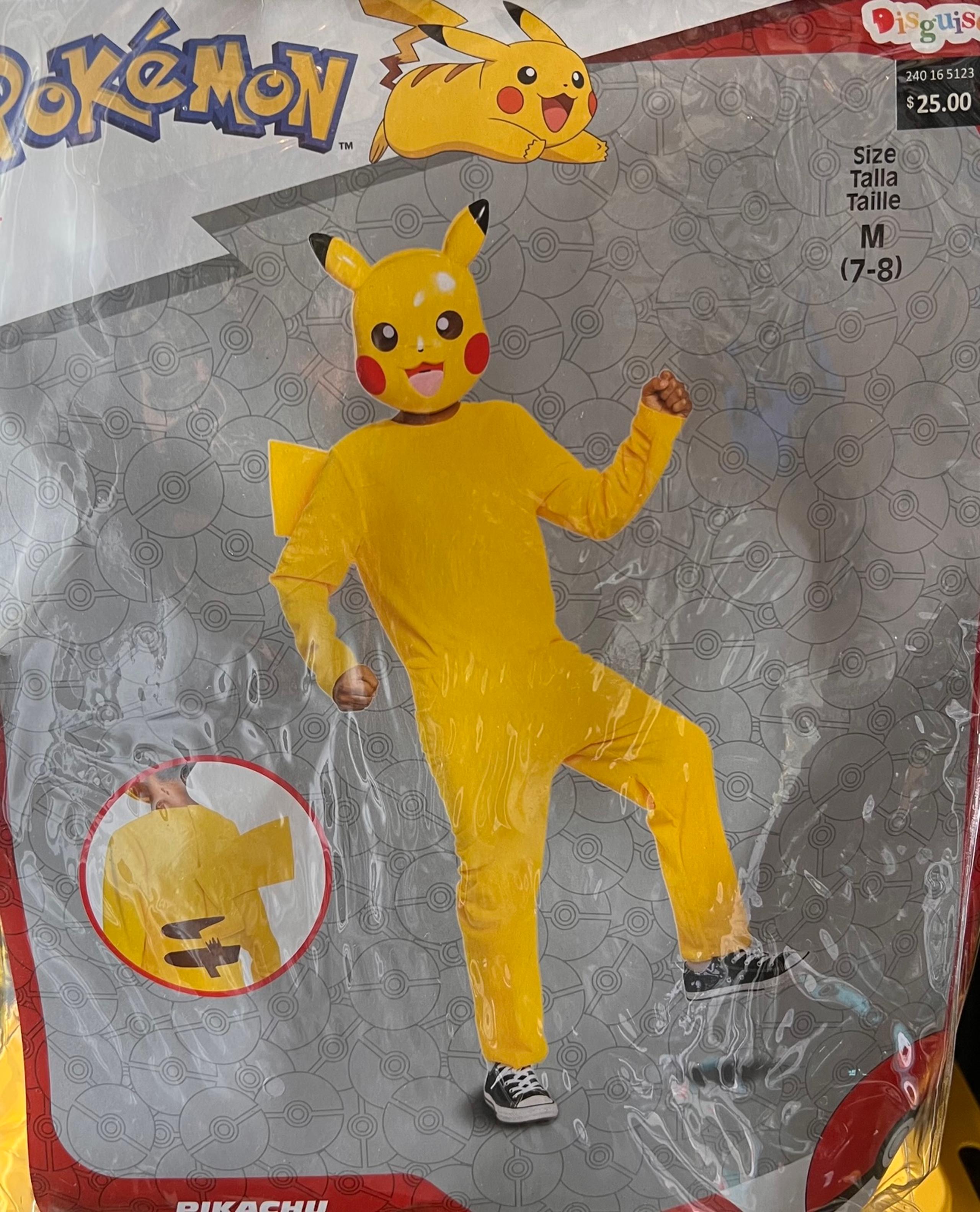 Pokémon Pikachu Halloween Costume size 7-8 (M)