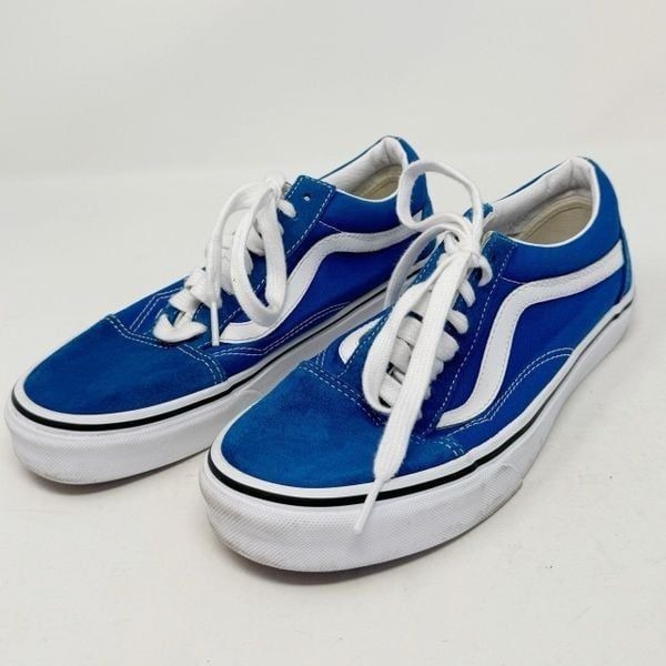 VANS | Blue & White Low Top Lace Up Sneakers Men’s Size 6.5 or Women’s Size 8
