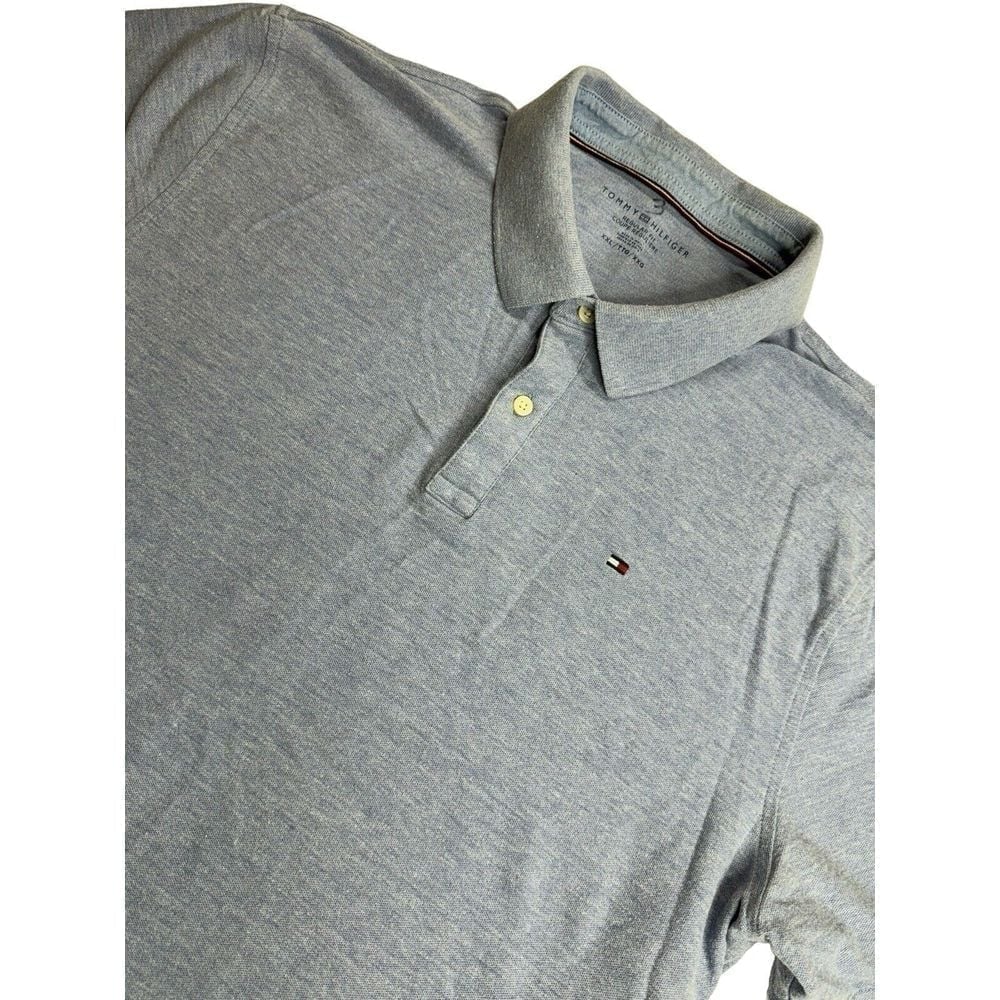 TOMMY HILFIGER Men's Regular Fit Polo Shirt 2XL Blue 100% Cotton