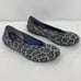 Rothy’s The Flat Shoes In Spotted Grey Animal Print Slip On Knit Casual Size 7