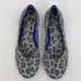 Rothy’s The Flat Shoes In Spotted Grey Animal Print Slip On Knit Casual Size 7