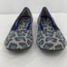 Rothy’s The Flat Shoes In Spotted Grey Animal Print Slip On Knit Casual Size 7