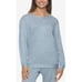 Felina Womens Size Large Ribbed Taylor Boyfriend Sleep Sweatshirt Gray Blue 1636