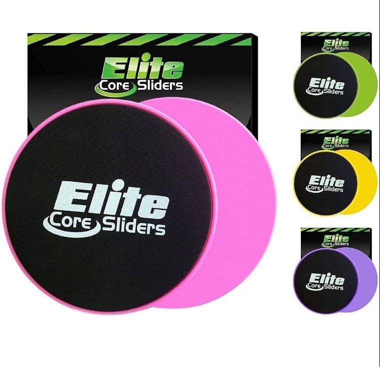 Exercise Ball and Sliders for Working Out