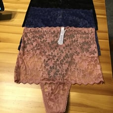 3Pcs.No Show Mesh High Waist Thong Panty