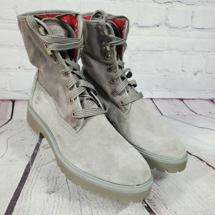 Timberland Women's Size 10 Grey Jayne Waterproof Fold Down Boots