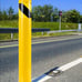 48 Height Steel Pipe Bollard Post Set of 2 **New**