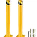 48 Height Steel Pipe Bollard Post Set of 2 **New**
