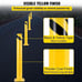 48 Height Steel Pipe Bollard Post Set of 2 **New**