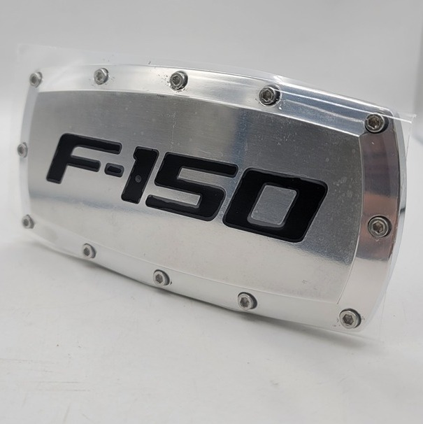 New Ford F-150 Chrome Hitch Cover Plug Cap 2 Trailer Receiver Engraved Billet