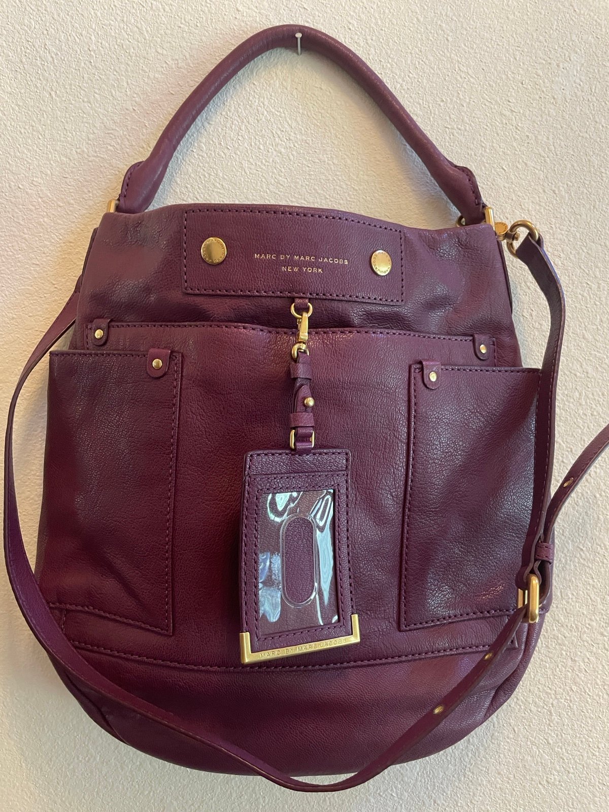 NWOT Marc by Marc Jacobs Preppy leather hobo bag