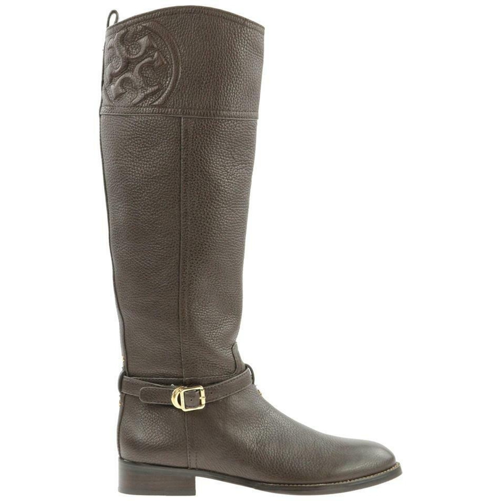 NIB TORY BURCH MARLENE COCONUT TUMBLED LEATHER REVA TALL RIDING BOOTS 8.5