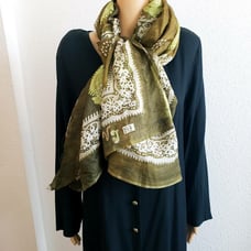 Handmade pure silk scarf