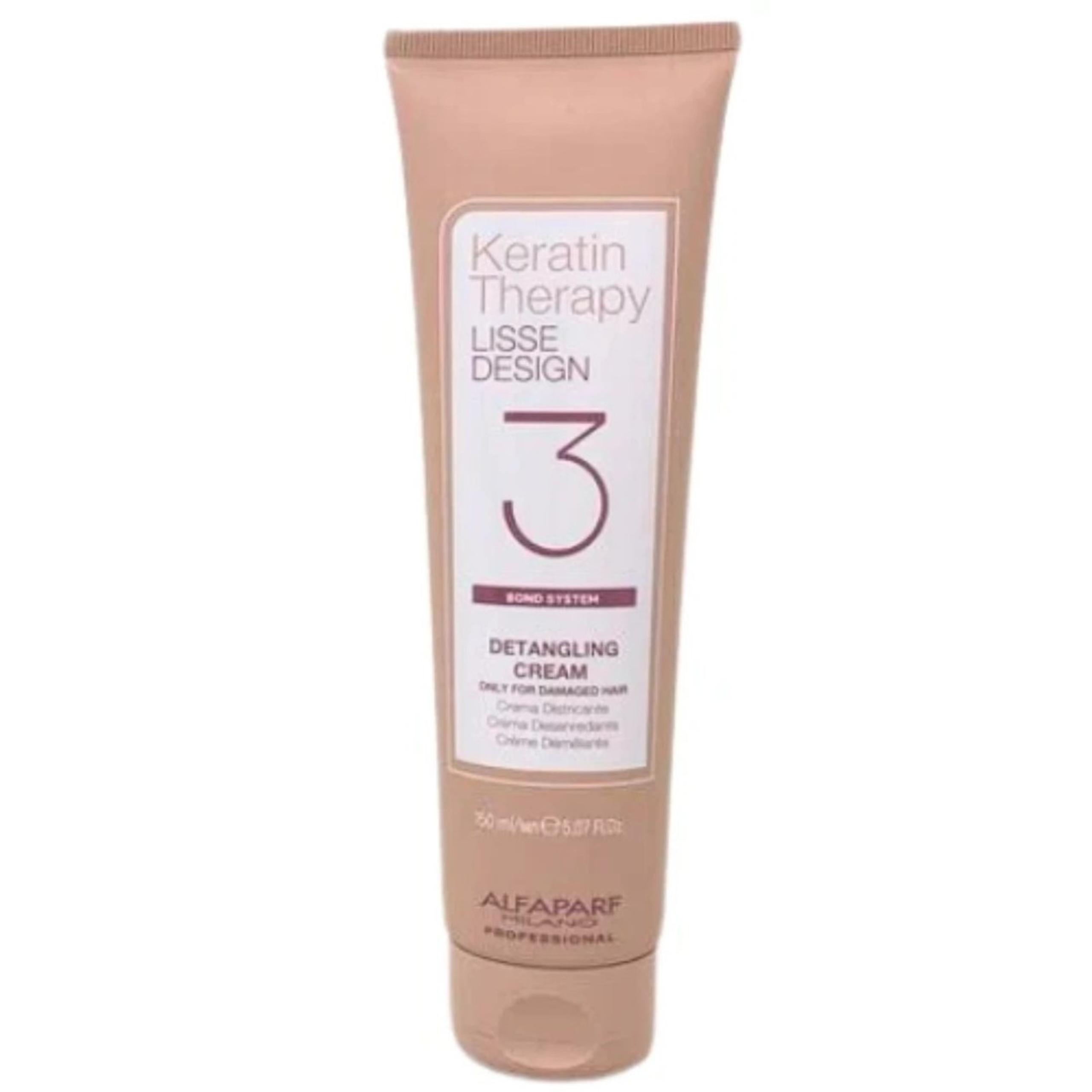 Alfaparf Lisse Design Keratin Therapy Detangling Cream for Damaged Hair 5.07 oz