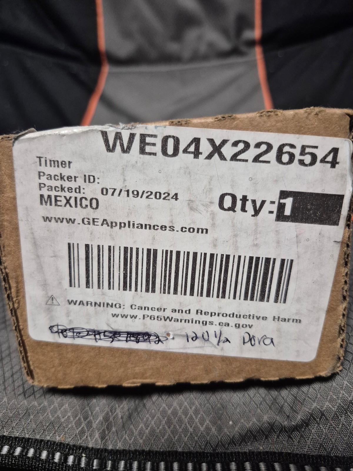 General electric dryer timer we04x22654 brand new