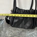 Trina Turk Small Gathered Tote/Shoulder Strap W/ Attached Wristlet Purse Black