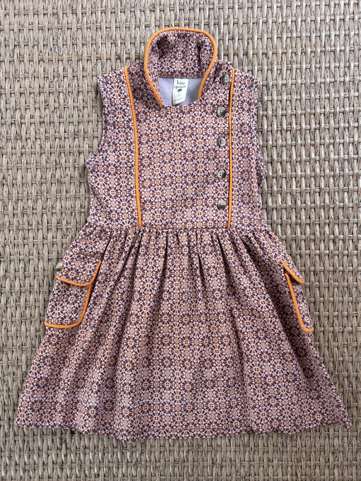 Kate Quinn NWOT 2T Plum Mosaic Dress from the Barcelona Collection
