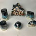 Christmas Light Up House and Decorating Snow Candle
