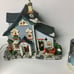 Christmas Light Up House and Decorating Snow Candle