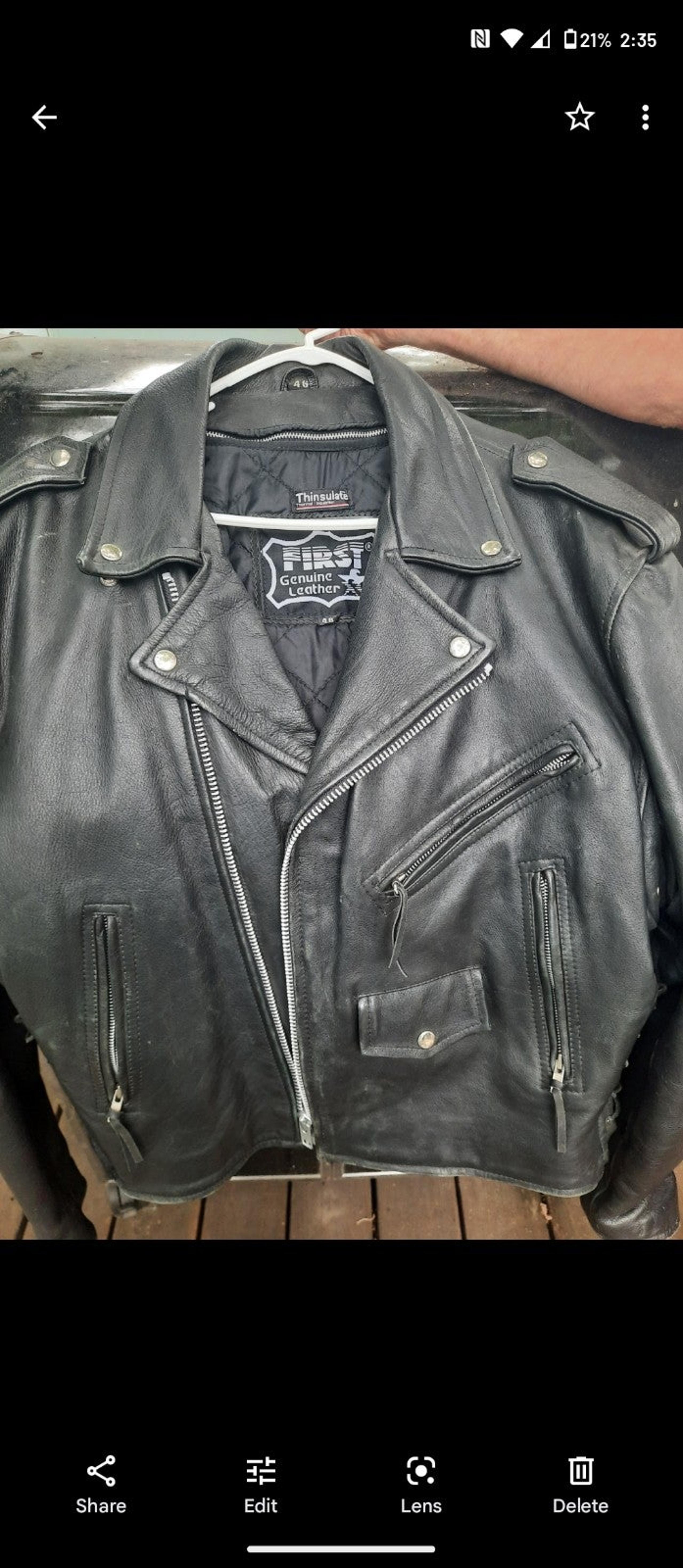 First Brand Genuine Leather Jacket