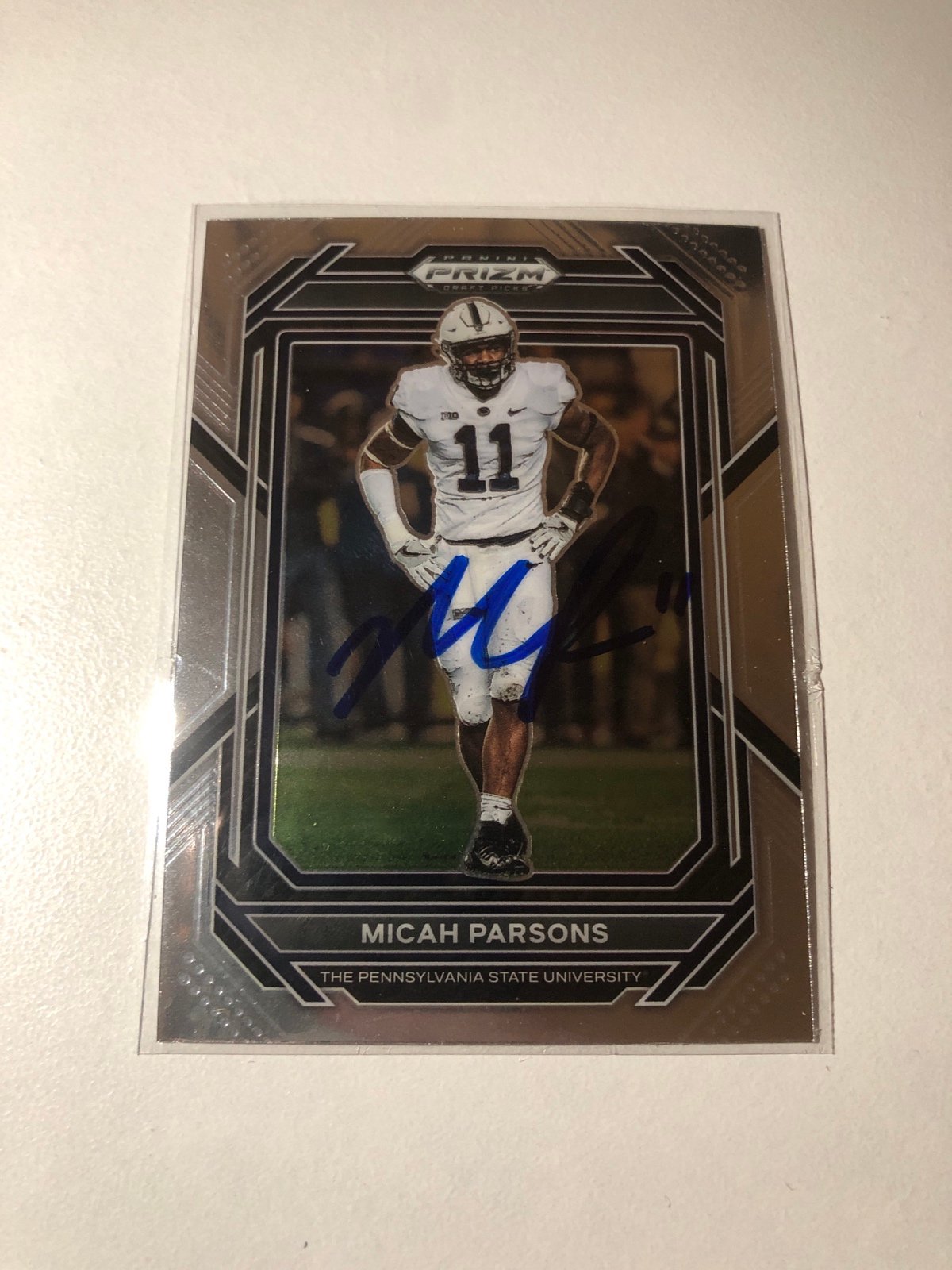 Micah parsons Autograph football card