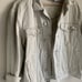 Princess Polly Cream Denim Jacket Size XS/S