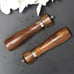 2 Pack Acacia Wood Salt and Pepper Grinder Set,with Ceramic/Stainless Steel Core