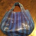 Snakeskin Tote Bag Designer Style Blue Shoulder Bag Purse