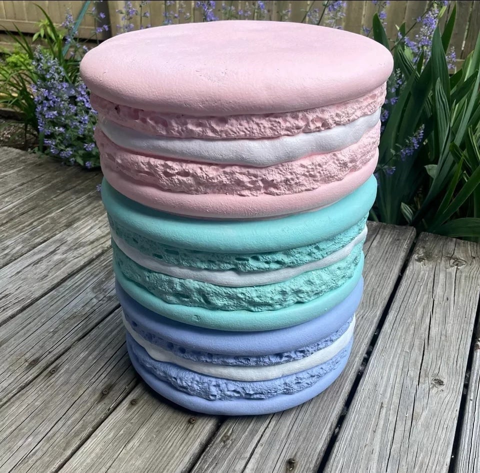 Tik Tok Viral Macaron Stool Table