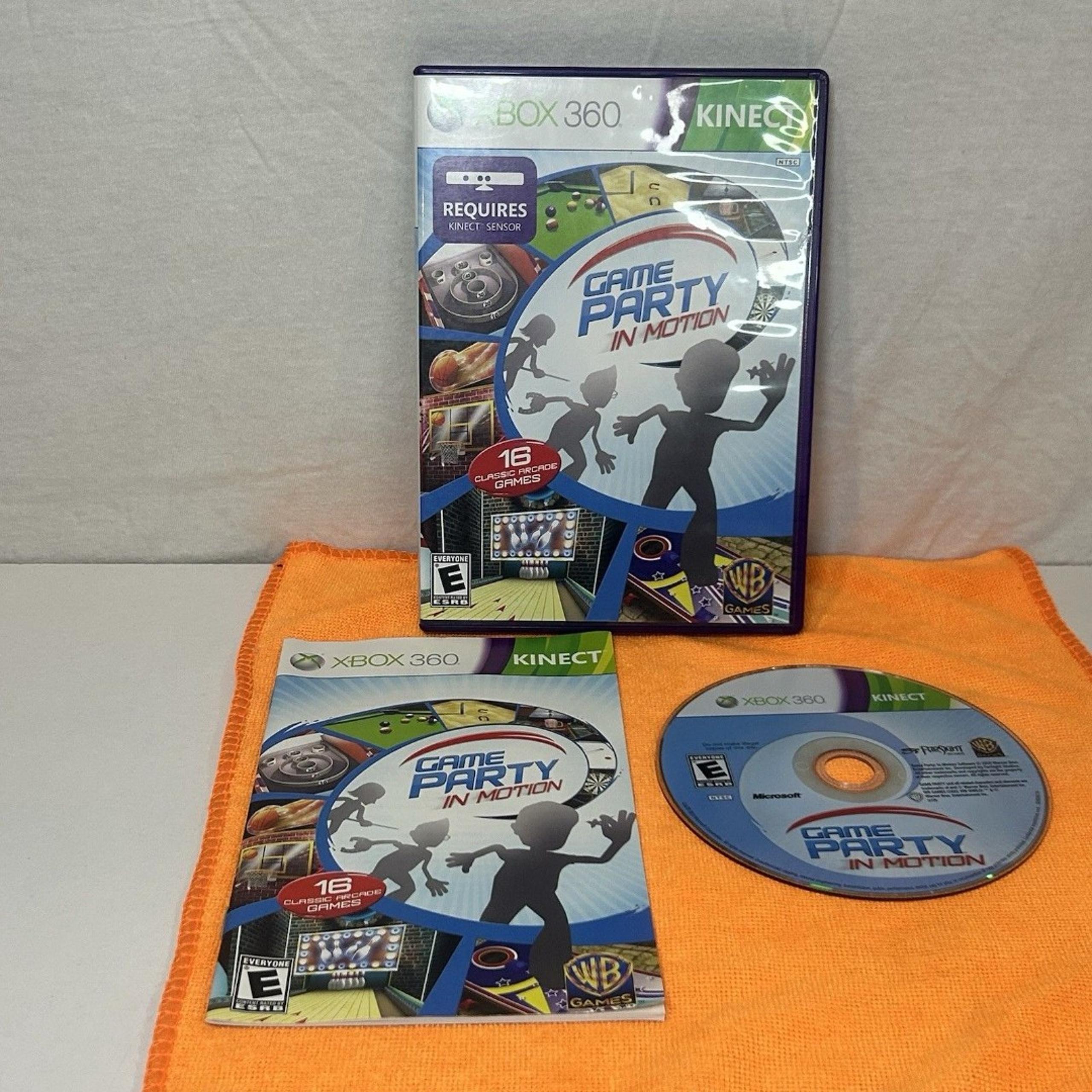 Game Party: In Motion (Microsoft Xbox 360, 2010) Kinect Complete