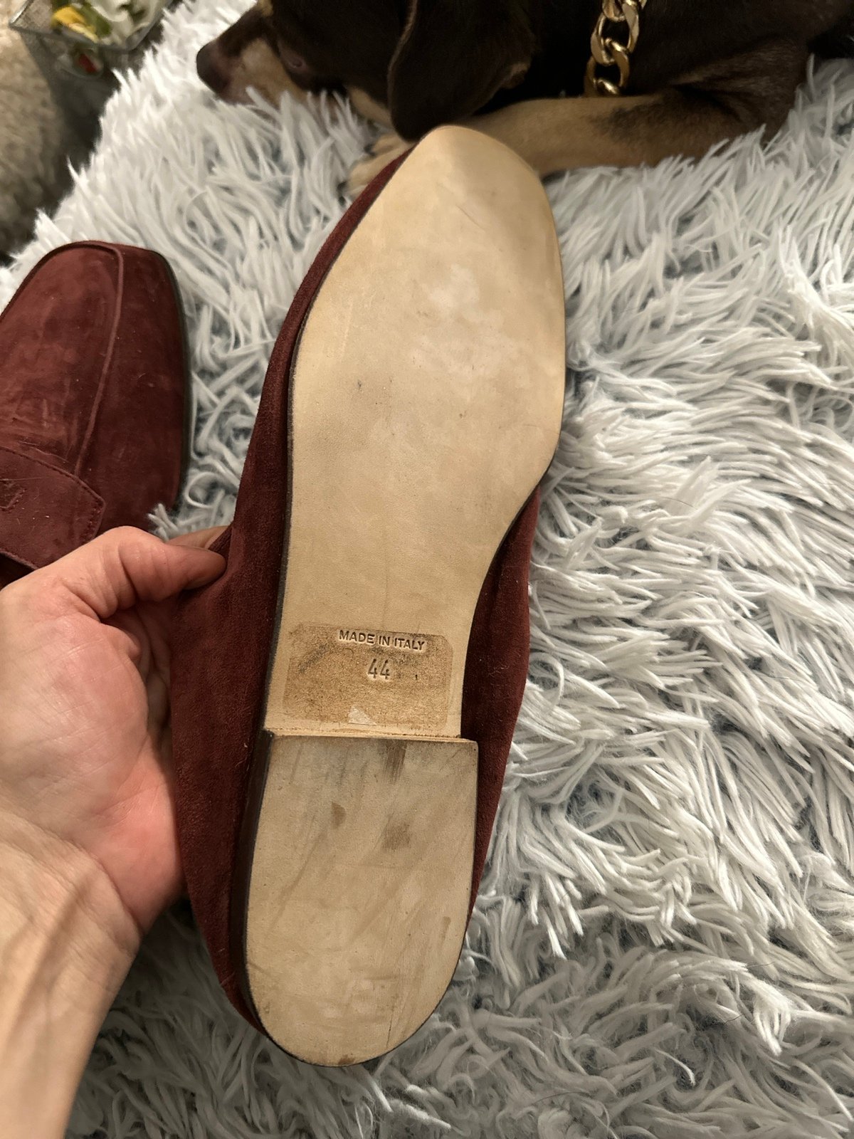 Suede shoes